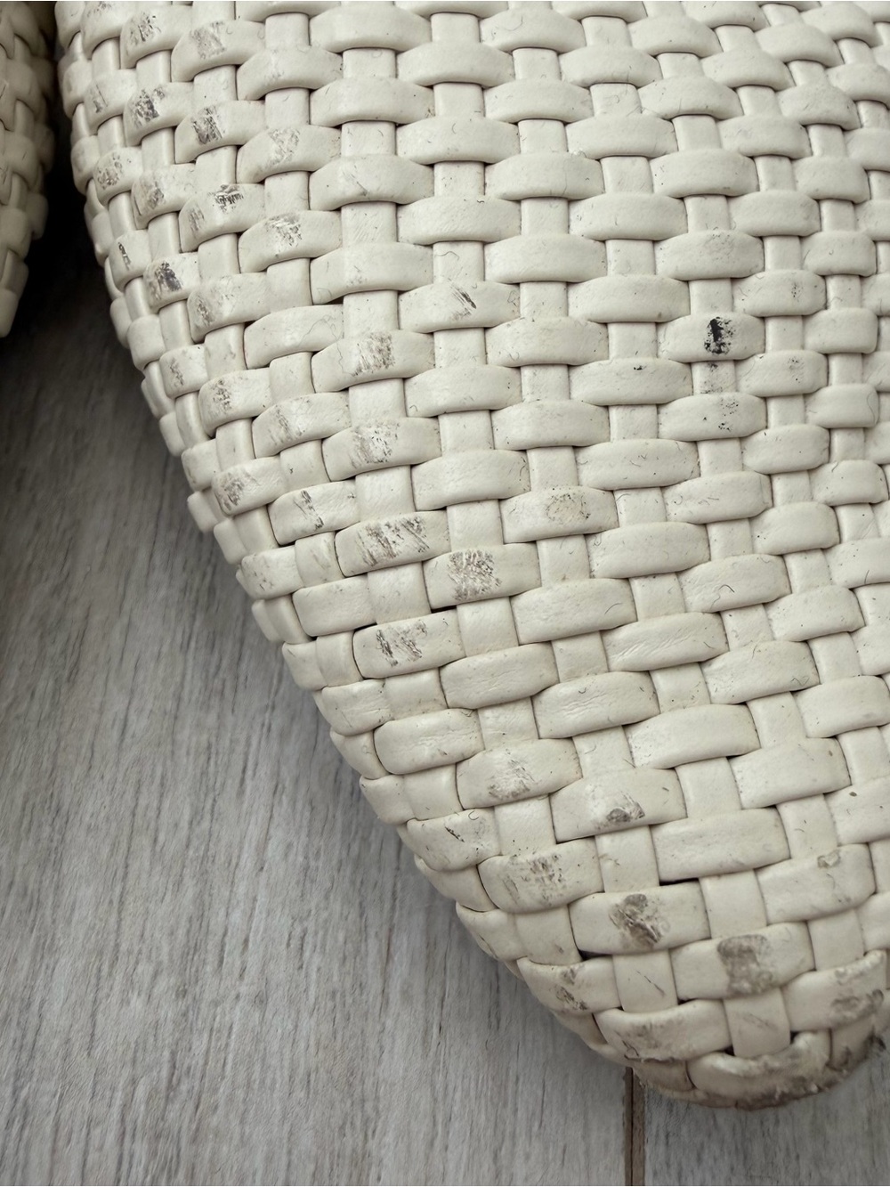 Birdies Cream Woven Pointed Slip-On Mules - Picture 2 of 6